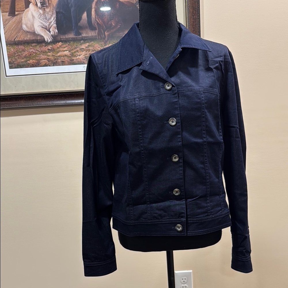 Talbots Navy Blue Classic Blouse